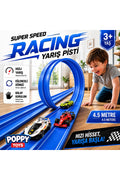 Esnek Yarış-Araba Pisti Kıvrılabilir Mavi Renk 4.5 Mt - Flex track