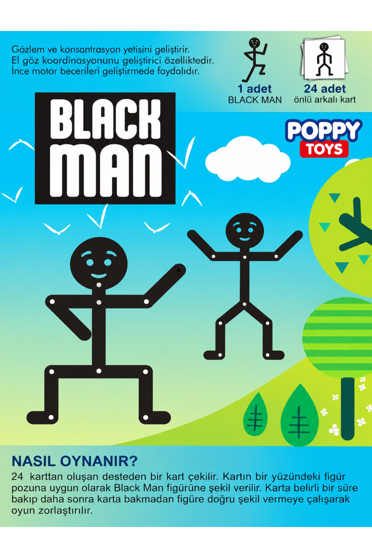Black Man Eğitici Aktivite Oyuncağı